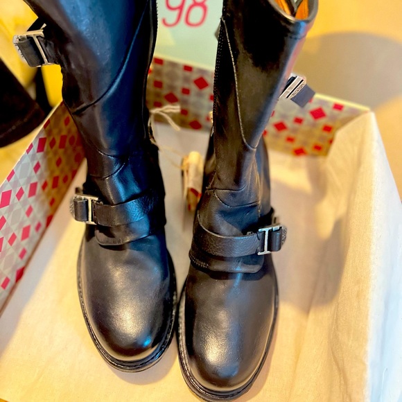 A.S.98 Italian Leather Booties black/Nero size 37 NIB - Picture 12 of 16